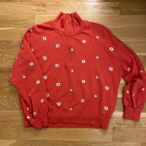 Lou & Grey Daisy Embroidered Sweatshirt